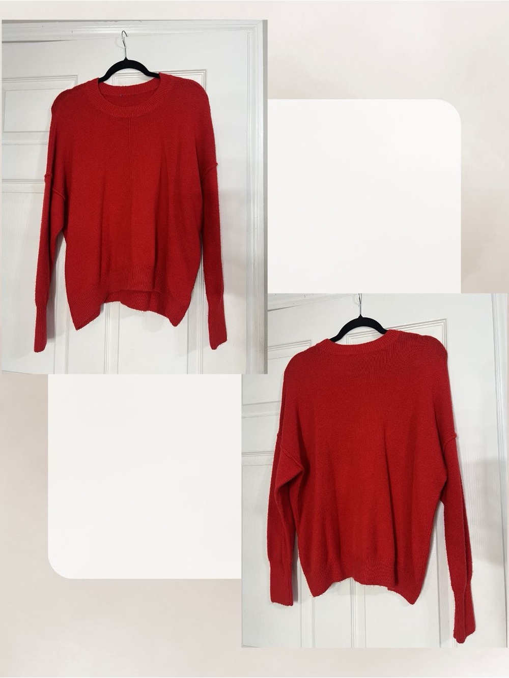 Women’s Classic Red Crewneck Sweater